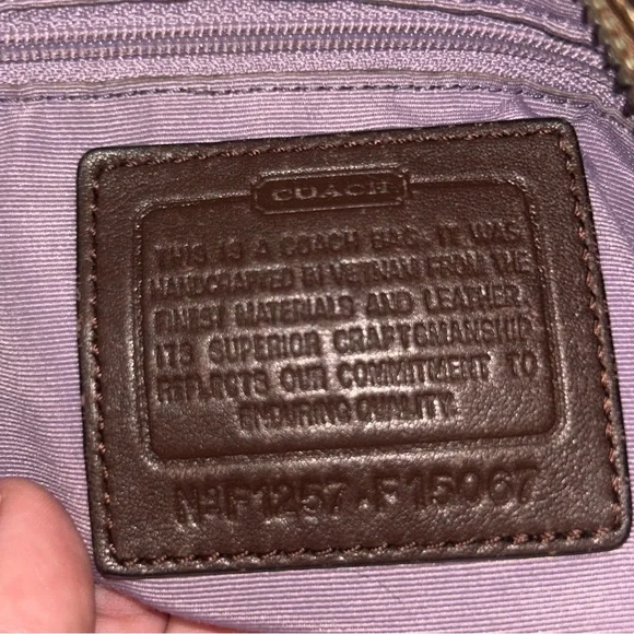 Coach Y2K Signature C Canvas Hobo Bag -EUC- F1257-F15067 - Picture 8 of 16